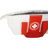 small foot Doktorský set s červeno-bílou lékařskou taškou