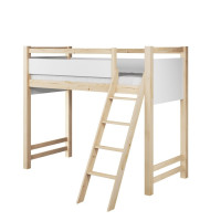 Dětská vyvýšená postel z masivu borovice VESPER - 180x80 cm - wenge/dub artisan