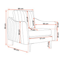 Křeslo CORIAL (více variant)
