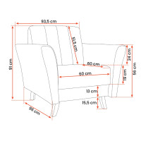 Křeslo LEROY (více variant)