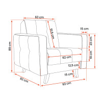 Křeslo LISABON (více variant)