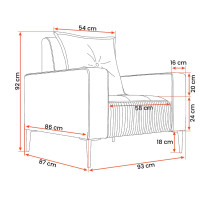 Křeslo RITA (více variant)