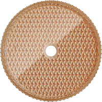 Skleněné umyvadlo MEXEN AURA - křišťálový vzor - rose gold, 24013968