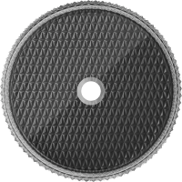 Skleněné umyvadlo MEXEN AURA - křišťálový vzor - čiré/černé, 24013971