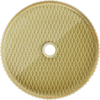 Skleněné umyvadlo MEXEN AURA - křišťálový vzor - čiré/zlaté, 24013951