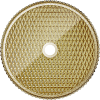 Skleněné umyvadlo MEXEN AURA - křišťálový vzor - zlaté, 24013952