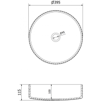 Skleněné umyvadlo MEXEN AURA - křišťálový vzor - zlaté, 24013952