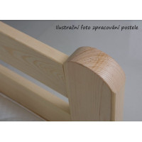 Dětská Montessori postel z masivu borovice FLORES - 180x80 cm - přírodní