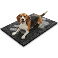 Koberec pro psy SOFT SHAGGY PAW - 60x90 cm - grafitový
