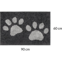 Koberec pro psy SOFT SHAGGY PAW - 60x90 cm - grafitový
