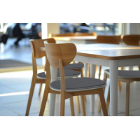 Podsedák na židli MARIE 39x38 cm - grafitový