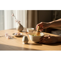 Matcha set MIDORI DREAM - krémový/ecru