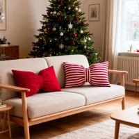 Dekorační polštář GLAM 30x50 cm - červený