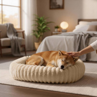 Pelíšek pro psy TOLA 70x80 cm - béžový