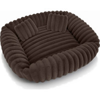 Pelíšek pro psy TOLA 70x80 cm - hnědý