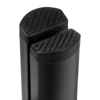 Skládací kovové schůdky EASYSTEP černé - 4stupňové