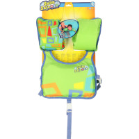 Plavecká vesta s rukávky AQUASTAR - 3-6 let, 19-30 kg - zelená