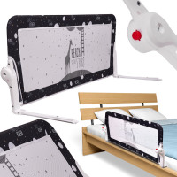 Bezpečnostní zábrana k posteli - 120 cm - černá