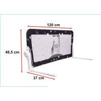 Bezpečnostní zábrana k posteli - 120 cm - černá