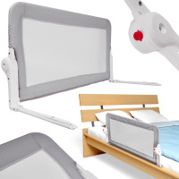 Bezpečnostní zábrana k posteli - 120 cm - šedá