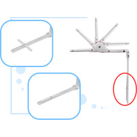 Bezpečnostní zábrana k posteli - 120 cm - šedá