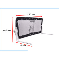 Bezpečnostní zábrana k posteli - 150 cm - černá
