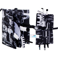 Smyslová kniha Měkké zvířecí ocásky - Safari