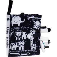 Smyslová kniha Měkké zvířecí ocásky - Safari