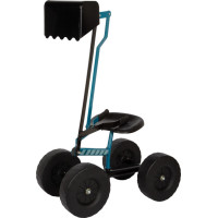 small foot Bagr s kolečky modrý