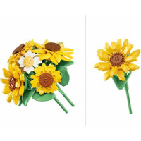 Sluban Flowers M38-P8062 Kytice slunečnic a kopretin ve váze