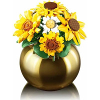 Sluban Flowers M38-P8062 Kytice slunečnic a kopretin ve váze