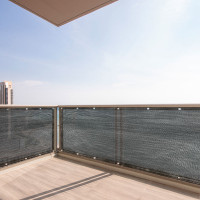 Clona na balkon LUARO - 105x700 cm - černá