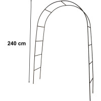 Zahradní kovová pergola LUARO 240 x 140 cm - oblouk