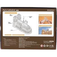 RoboTime 3D dřevěná skládačka Pařížská katedrála Notre-Dame