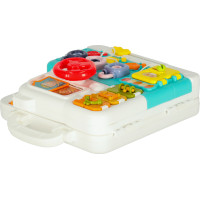 Smyslový manipulační Montessori kufřík se světlem a zvuky - Medvídek