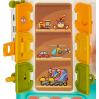 Smyslový manipulační Montessori kufřík se světlem a zvuky - Medvídek