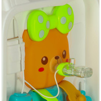 Smyslový manipulační Montessori kufřík se světlem a zvuky - Medvídek