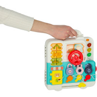 Smyslový manipulační Montessori kufřík se světlem a zvuky - Medvídek