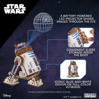 Ugears 3D dřevěná mechanická skládačka Star Wars R2-D2