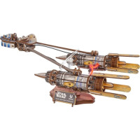 Ugears 3D dřevěná mechanická skládačka Star Wars Závodní kluzák Anakin Skywalker