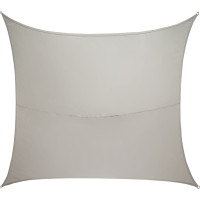 Vodotěsná stínící plachta LUARO obdélník - 4x3 m - šedá