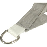 Vodotěsná stínící plachta LUARO obdélník - 4x3 m - šedá