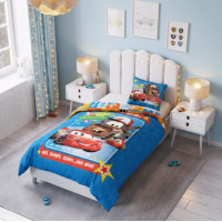 Dětské bavlněné povlečení do postýlky 135x100 cm - Auta