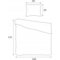 Dětské bavlněné povlečení do postýlky 135x100 cm - Medvídek Pú