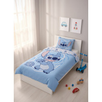 Dětské bavlněné povlečení do postýlky 135x100 cm - Stitch - modré