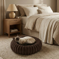 Pelíšek pro psy a kočky ROYAL LOUNGE 90 cm - hnědý