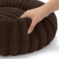 Pelíšek pro psy a kočky ROYAL LOUNGE 60 cm - hnědý