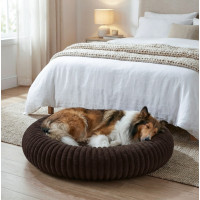 Pelíšek pro psy a kočky ROYAL LOUNGE 90 cm - hnědý
