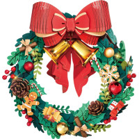 RoboTime 3D dřevěná skládačka Vánoční věnec