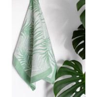 Žakárová kuchyňská utěrka CARINO 009 - 40x60 cm - zelená